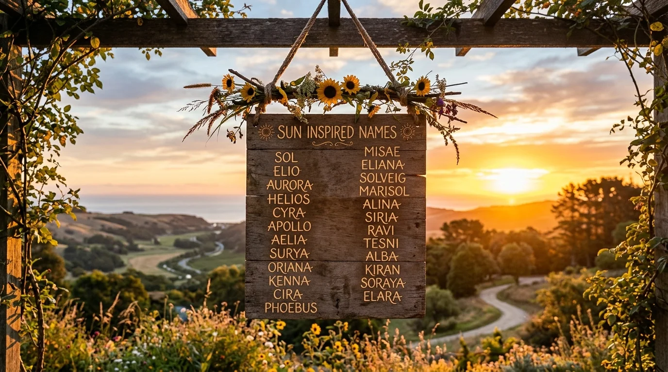 Cute & Short Sun Inspired Names