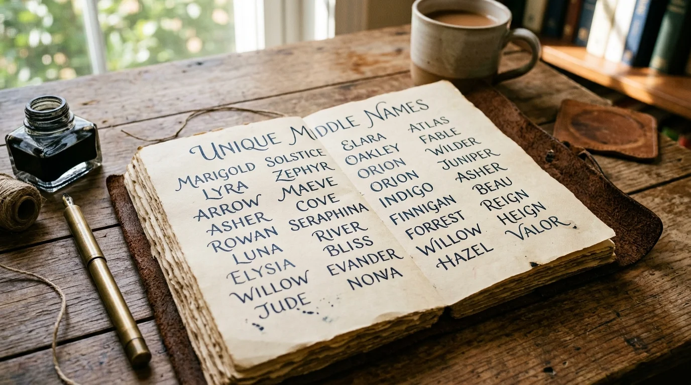 Fantasy-Style Unique Middle Names