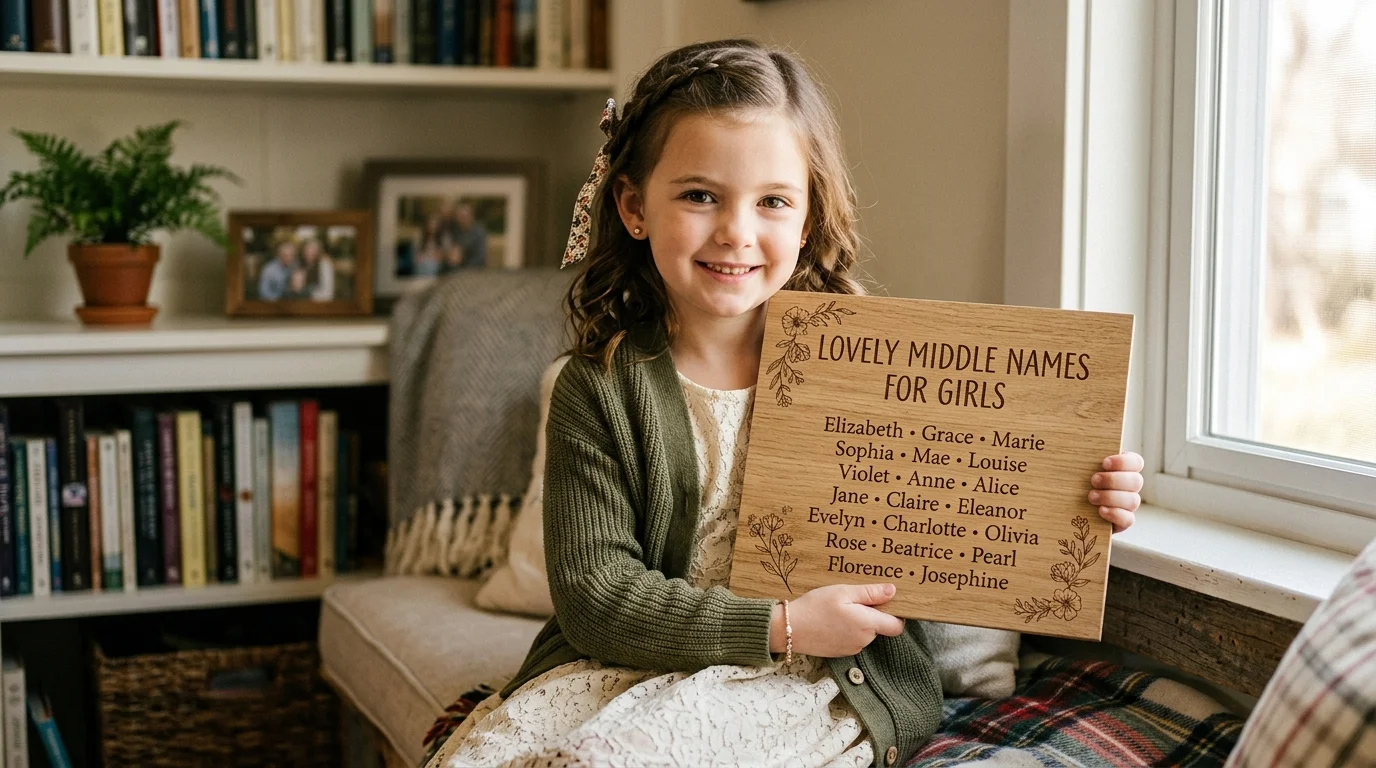 Modern Trendy Middle Names for Girls