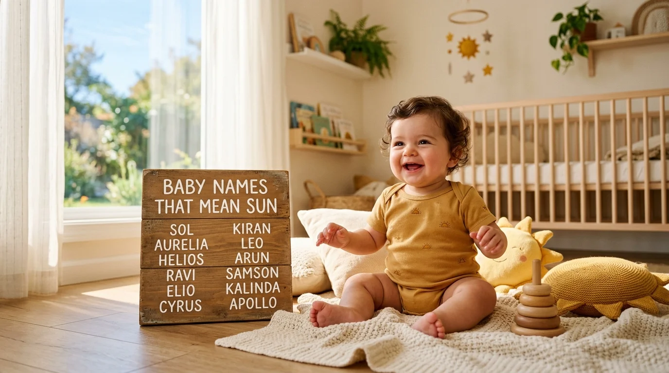 Unisex Baby Names That Mean Sun