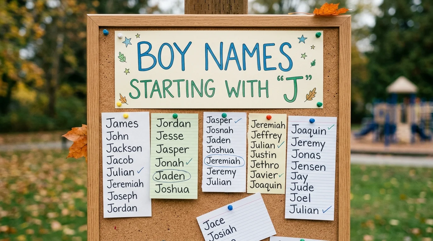 Vintage Boy Names Starting With J