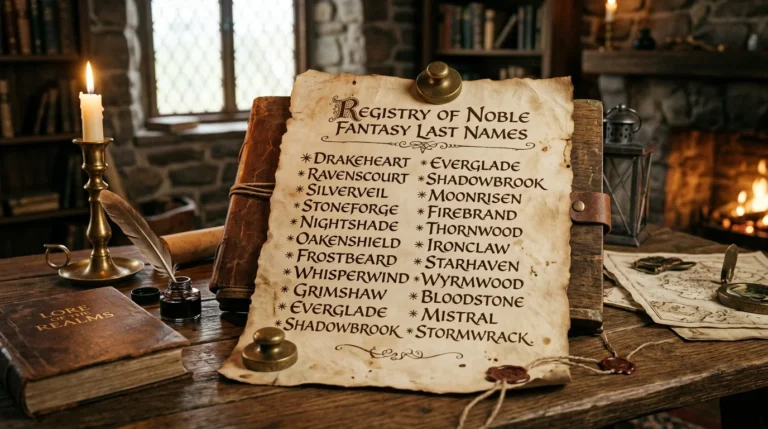 fantasy last names