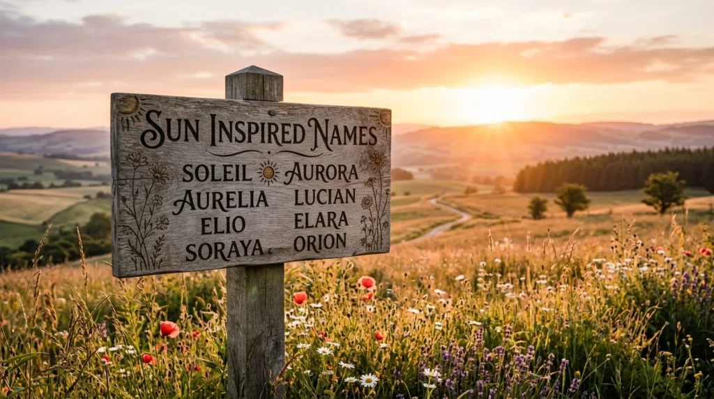 sun inspired names